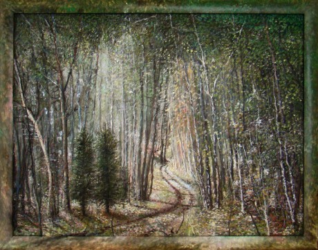 123. Lesní zátiší, olej, 2011 