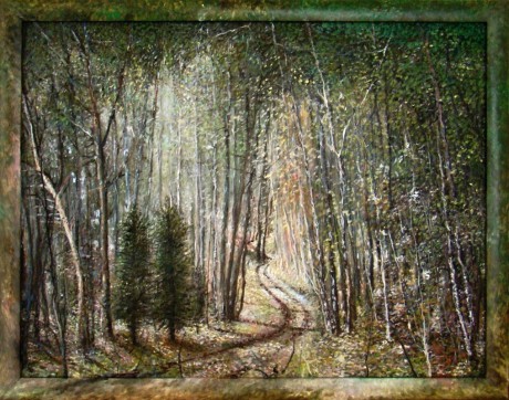Lesní zátiší, olej, 2011 Cena obrazu 10.000, - Kč 74x58,5 cm
