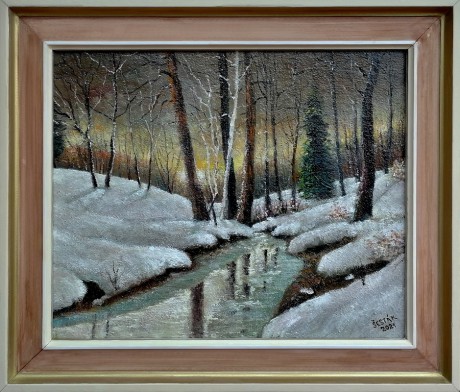  Cena obrazu: 8.000, - Kč. Rozměr obrazu: (včetně rámu)  65x50,5 cm