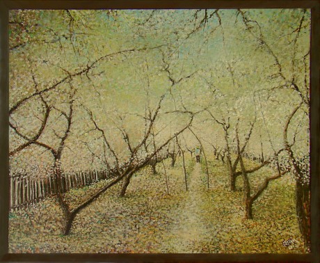 142. Monet v zahradě, olej
