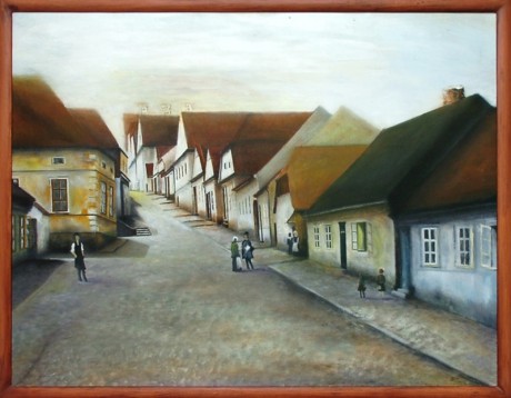 Hořovice 1898-Školní ulice, olej, 2007 