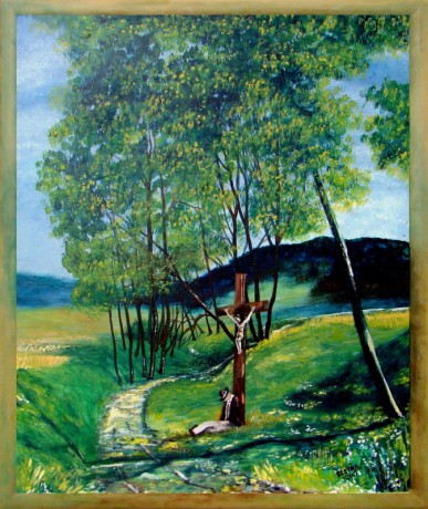 19. Boží muka, tempera, 2007