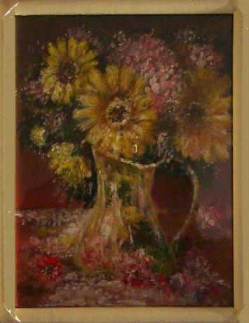  Džbán s květy, olej, 2010