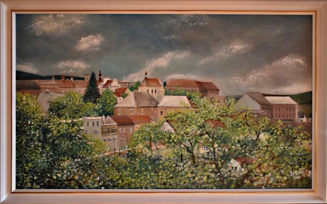 27. Hořovice (pohled od Starého Zámku), olej, 2021