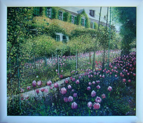 13. Giverny - Monetova zahrada, olej, 2013