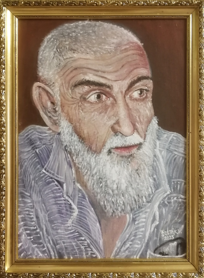 15. Vladimír Moutelík - sochař, olej, 2025