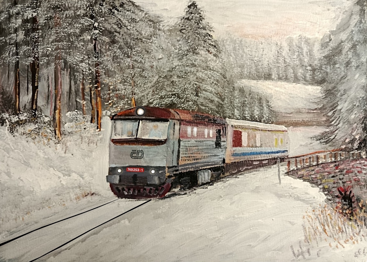 28. Bardotka v zimě (studie)